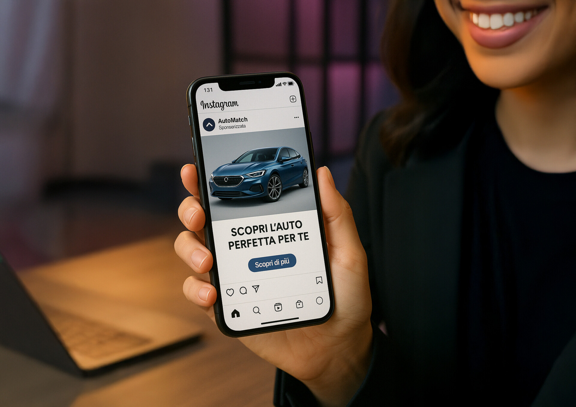 Social campaing to promote Auto Match