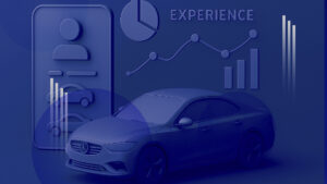 blu car in a data ambient