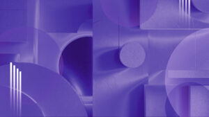 Abstract geometry in purple effect